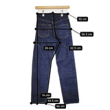 THE SHINZONE IVY JEANS 定価20900円 18AMSPA08 ジーンズ デニムパンツ ネイビー レディース シンゾーン【中古】6-0129G∞