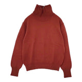 MARGARET HOWELL 578-9163008 ウール コットン ハイネック セーター ニット オレンジ レディース マーガレットハウエル【中古】5-1228T∞