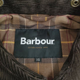 Barbour BORROWDALE サイズ10 252LCAS092 ノンワックス ブルゾン ジャケット 25AW ブラウン レディース バブアー【中古】5-1121T♪
