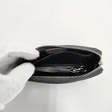 HIROFU キーリング付きレザーポーチ 定価24200円 キーケース グレー レディース ヒロフ【中古】5-1206G◎