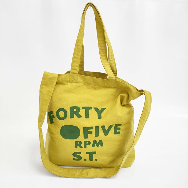 45R/45rpm インドの45星トート（中） 定価14300円 トートバッグ 25SS イエロー レディース フォーティーファイブアールピーエム【中古】5-1121G♪
