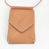 Hender Scheme hang wallet 定価17600円 レザー 革 ハンウォレット 財布 コインケース ベージュ レディース エンダースキーマ【中古】6-0110G∞