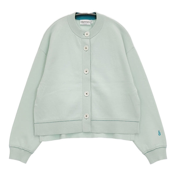 nagonstans slit cardigan 定価33000円 サイズM 470IS470-0511 カーディガン 25SS ライトグリーン レディース ナゴンスタンス【中古】5-1121M♪