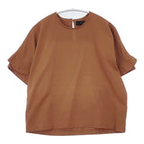 sacra フレアスリーブ トップス 119165021 半袖Ｔシャツ カットソー ブラウン レディース サクラ【中古】6-0610S∞