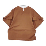 sacra フレアスリーブ トップス 119165021 半袖Ｔシャツ カットソー ブラウン レディース サクラ【中古】6-0610S∞
