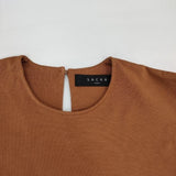 sacra フレアスリーブ トップス 119165021 半袖Ｔシャツ カットソー ブラウン レディース サクラ【中古】6-0610S∞
