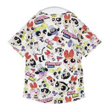 ACDC RAG パワーパフガールズ POWER PUFF GIRLS 半袖Ｔシャツ カットソー ホワイト マルチカラー レディース エーシーディーシーラグ【中古】6-0610S∞