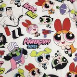 ACDC RAG パワーパフガールズ POWER PUFF GIRLS 半袖Ｔシャツ カットソー ホワイト マルチカラー レディース エーシーディーシーラグ【中古】6-0610S∞