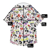 ACDC RAG パワーパフガールズ POWER PUFF GIRLS 半袖Ｔシャツ カットソー ホワイト マルチカラー レディース エーシーディーシーラグ【中古】6-0610S∞