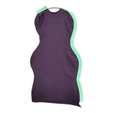 ISSEY MIYAKE 変形 変型 バイカラー IM31KH758 ノースリーブ ワンピース パープル ライトグリーン レディース イッセイミヤケ【中古】5-1121S♪