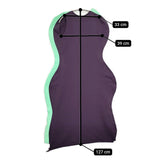 ISSEY MIYAKE 変形 変型 バイカラー IM31KH758 ノースリーブ ワンピース パープル ライトグリーン レディース イッセイミヤケ【中古】5-1121S♪