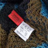 Haat ISSEY MIYAKE モヘヤ ボレロ ベスト ポンチョ ニット HA03AD010 カーディガン ブルー ネイビー レディース ハートイッセイミヤケ【中古】5-1210T♪