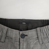 Co's コズ グレンチェック ウール混 スラックス 日本製 パンツ グレー レディース【中古】6-0218G∞
