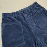 NATURAL LAUNDRY 8Wストレッチコール テーパードパンツ 定価15180円 7225P-002 コーデュロイ パンツ ブルー レディース ナチュラルランドリー【中古】5-1228T∞