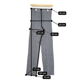 HYKE リブパンツ WIDE RIBBED SWEATER PANTS 242-11369 パンツ 24AW グレー レディース ハイク【中古】5-1228T∞