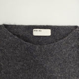 evam eva E143K079 ウールナイロン プルオーバー セーター ニット チャコールグレー レディース エヴァムエヴァ【中古】5-1228T∞