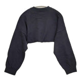 ORCIVAL コットンシルクショート丈ニットプルオーバー OR-D0116 サイズ1 セーター ニット ネイビー レディース オーシバル/オーチバル【中古】6-0303M♪