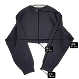 ORCIVAL コットンシルクショート丈ニットプルオーバー OR-D0116 サイズ1 セーター ニット ネイビー レディース オーシバル/オーチバル【中古】6-0303M♪