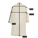 KAAL E SUKTAE メルトン フリンジ ウール混 ロング サイズ36 コート オフホワイト レディース カアルエスクタエ【中古】5-1219A△