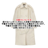 KAAL E SUKTAE メルトン フリンジ ウール混 ロング サイズ36 コート オフホワイト レディース カアルエスクタエ【中古】5-1219A△