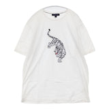 SHANGHAI TANG シャンハイタン 虎 トラ XL 半袖Ｔシャツ カットソー ホワイト メンズ【中古】6-0610S∞
