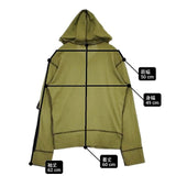 LEMONeD レモネード hide ジップアップ パーカー カーキ レディース【中古】6-0223M∞