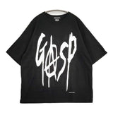 RUDE GALLERY GASP LOGO BIG TEE M 上條淳士 To-y オーバーサイズ 半袖Ｔシャツ カットソー ブラック メンズ ルードギャラリー【中古】6-0424S♪