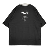 RUDE GALLERY GASP LOGO BIG TEE M 上條淳士 To-y オーバーサイズ 半袖Ｔシャツ カットソー ブラック メンズ ルードギャラリー【中古】6-0424S♪