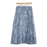 marimekko ウニッコ プリーツスカート Unikko ロングスカート ライトブルー レディース マリメッコ【中古】6-0412M∞