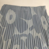 marimekko ウニッコ プリーツスカート Unikko ロングスカート ライトブルー レディース マリメッコ【中古】6-0412M∞