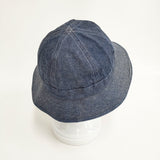 YAECA LIKE WEAR ヤエカ ライクウェア ユニセックス US NAVY ハット インディゴ コットンリネン 定価10450円 ハット ネイビー レディース【中古】6-0130G◎