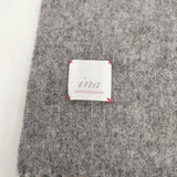 ina 無地 大判 スカーフ マフラー グレー レディース イナ【中古】5-1206T◎