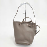blancle ブランクレ レザー S.LEATHER CIRCLE HANDLE BAG 2way ショルダーバッグ トートバッグ ベージュ レディース【中古】6-0225G∞