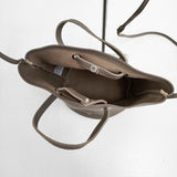 blancle ブランクレ レザー S.LEATHER CIRCLE HANDLE BAG 2way ショルダーバッグ トートバッグ ベージュ レディース【中古】6-0225G∞