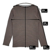 JOURNAL STANDARD relume コンパクトテレコロングTEE 長袖Ｔシャツ カットソー ロンＴ ベージュ ブラック レディース ジャーナルスタンダードレリューム【中古】6-0223M∞