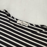 t.yamai paris ボーダー 長袖Ｔシャツ カットソー ロンＴ ブラック ホワイト レディース ティ ヤマイ パリ【中古】6-0223M∞
