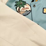 COACH リバーシブルスタジャン 刺繍 ブルゾン f29073 スカジャン ネイビー ライトブルー レディース コーチ【中古】5-1206T♪