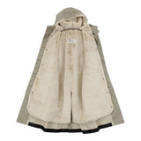 Traditional Weatherwear フェイクファーライナー付きコート BF DELVINE W/FUR ゴム引き サイズ36 コート グレージュ レディース トラディショナルウェザーウェア【中古】5-1211A◎