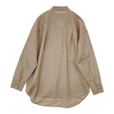 MICA & DEAL スキッパーブラウス 0121301175 定価17600円 プルオーバーウールバンドカラーシャツ ベージュ レディース マイカ＆ディール【中古】5-1206T♪