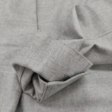 MICA & DEAL スキッパーブラウス 0121301175 定価17600円 プルオーバーウールバンドカラーシャツ グレー レディース マイカ＆ディール【中古】5-1206T♪