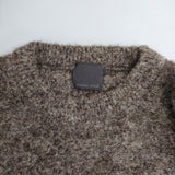 comm arch アルパカ ウール サイズ2 クルーネック セーター ニット ブラウン レディース コムアーチ【中古】5-1206T♪