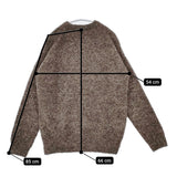 comm arch アルパカ ウール サイズ2 クルーネック セーター ニット ブラウン レディース コムアーチ【中古】5-1206T♪