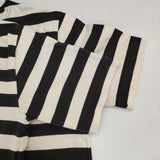 MHL. ボーダー 595-8168554 コットン 半袖Ｔシャツ カットソー ベージュ ブラック レディース エムエイチエル【中古】6-0610S∞