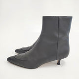 Odette e' Odile UNITED ARROWS サイズ21.5cm サイドジップ ショートブーツ ブーツ ブラック レディース オデットエオディール【中古】6-0219G◎
