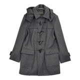 COACH 未使用品 F85824 サイズS フード付き ダッフルコート チャコールグレー メンズ コーチ【中古】5-1219A♪