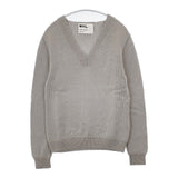 MHL. 595-263356 サイズ2 Vネック ウール セーター ニット グレー レディース エムエイチエル【中古】5-1206T♪