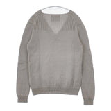 MHL. 595-263356 サイズ2 Vネック ウール セーター ニット グレー レディース エムエイチエル【中古】5-1206T♪