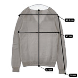 MHL. 595-263356 サイズ2 Vネック ウール セーター ニット グレー レディース エムエイチエル【中古】5-1206T♪