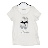 Brahmin ストーン装飾 B88233 半袖Ｔシャツ カットソー ホワイト レディース ブラーミン【中古】6-0610S∞