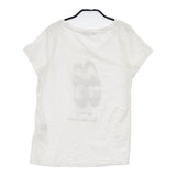 Brahmin ストーン装飾 B88233 半袖Ｔシャツ カットソー ホワイト レディース ブラーミン【中古】6-0610S∞